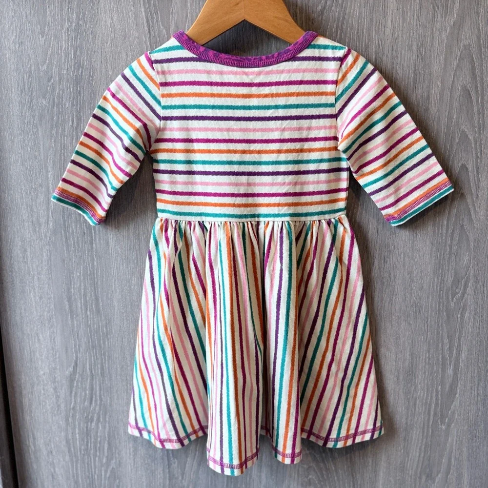 Wildflowers Clothing Striped Dress Girls Size 2 Multi Color Boho Whimsical‎ Knit